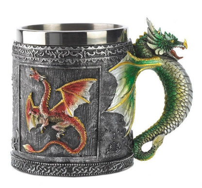 Dragon Mug Stainless Steel Double Wall 350ml Resin