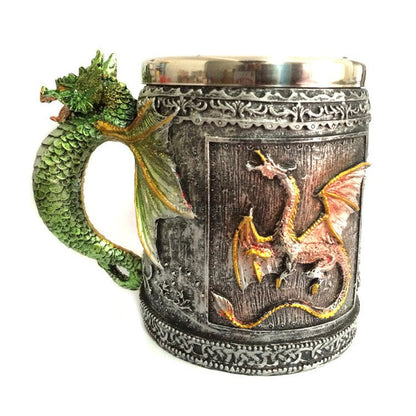 Dragon Mug Stainless Steel Double Wall 350ml Resin