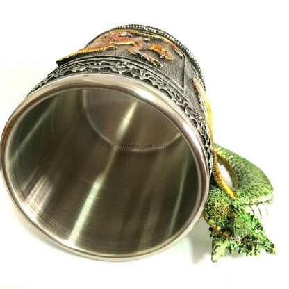 Dragon Mug Stainless Steel Double Wall 350ml Resin