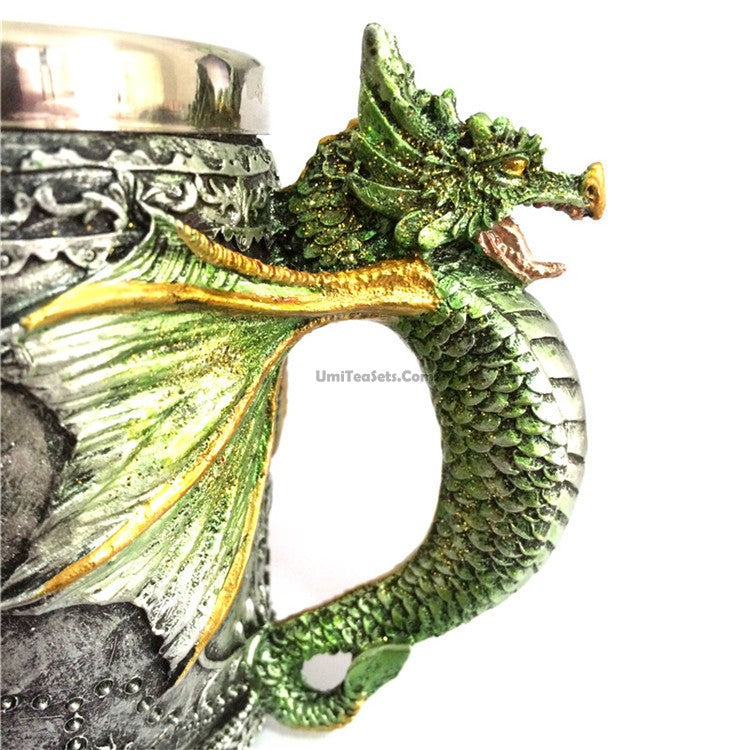 Dragon Mug Stainless Steel Double Wall 350ml Resin