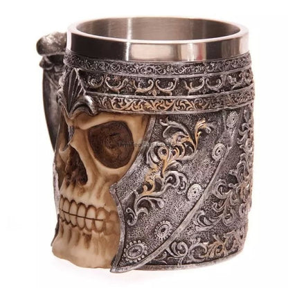 Stainless Steel Skull Helmet Mug Double Wall | 300ml