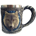 Stainless Steel Wolf Mug Double Wall | 450ml Travel Cup