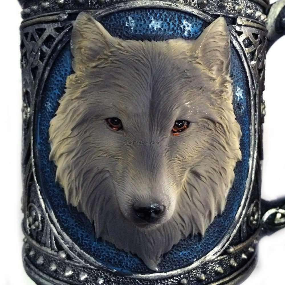 Stainless Steel Wolf Mug Double Wall | 450ml Travel Cup