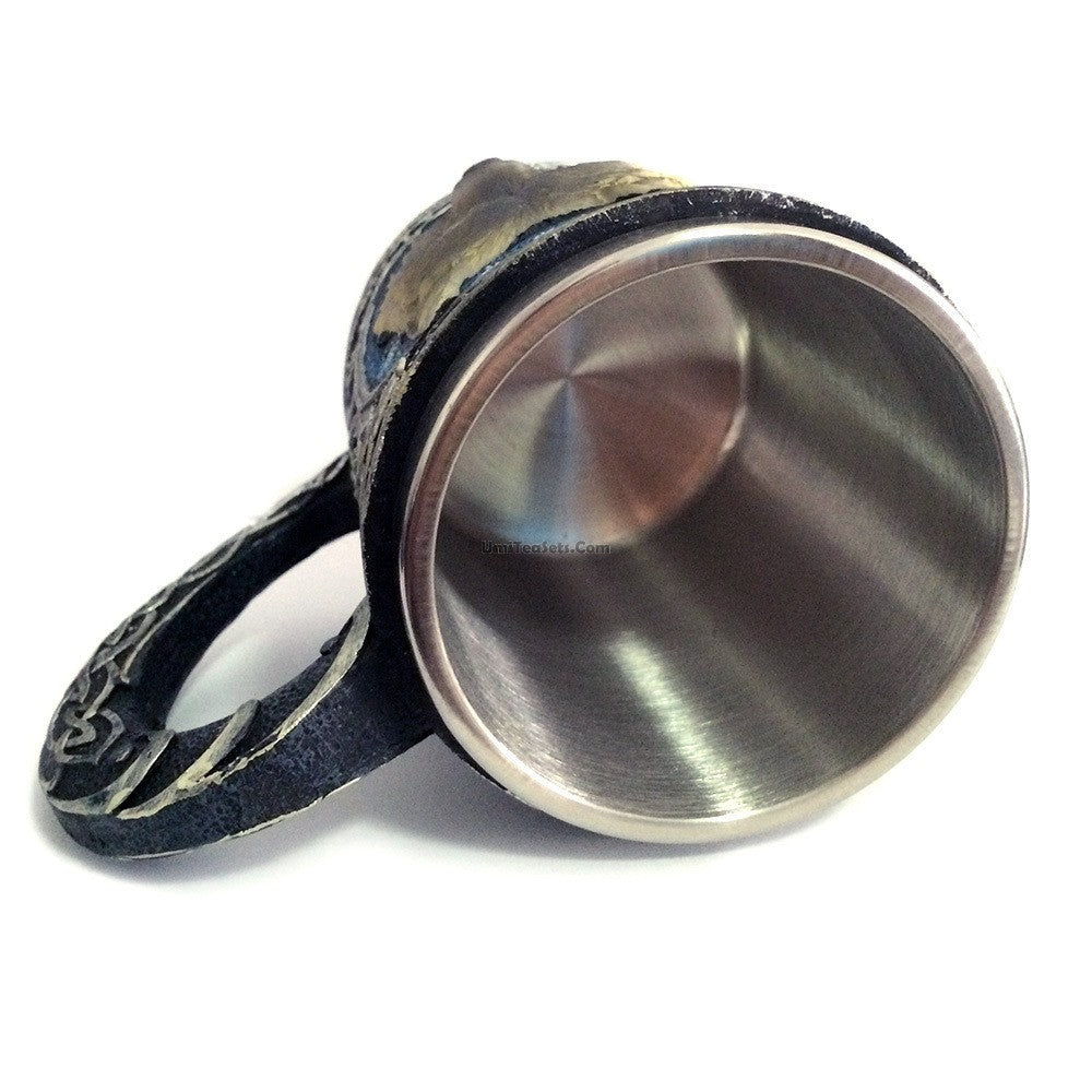 Stainless Steel Wolf Mug Double Wall | 450ml Travel Cup