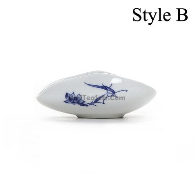 Cha He Tea Presenter | Blue White Porcelain Tea Holder