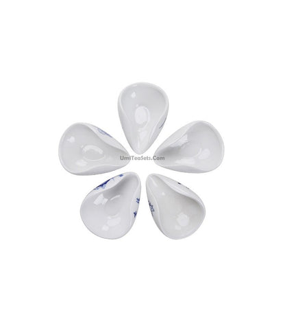 Cha He Tea Presenter | Blue White Porcelain Tea Holder