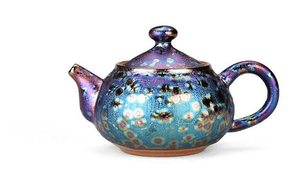 Peacock Tea Set Kiln-Fired Teapot 6 Cups Fair Cup