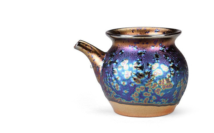 Peacock Tea Set Kiln-Fired Teapot 6 Cups Fair Cup