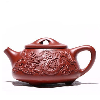 Shi Piao Teapot Dragon Dahongpao Red Clay Yixing 220ml
