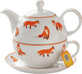 Bone China Tea for One Set Fox Cute Teapot with Infuser