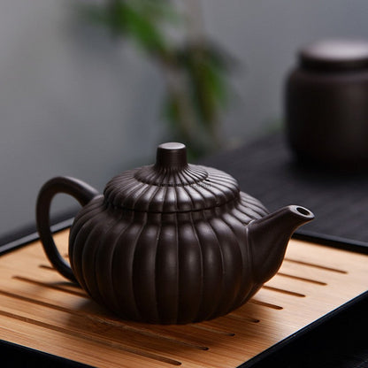 Portable Tea Set Yixing Purple Clay 7-Piece with Travel Bag