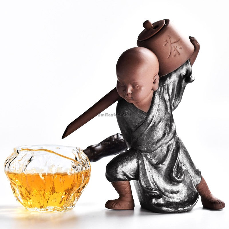 Tea Strainer & Fair Cup Set Monk Zisha – Gongfu Loose Leaf