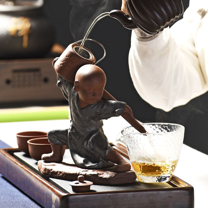 Tea Strainer & Fair Cup Set Monk Zisha – Gongfu Loose Leaf
