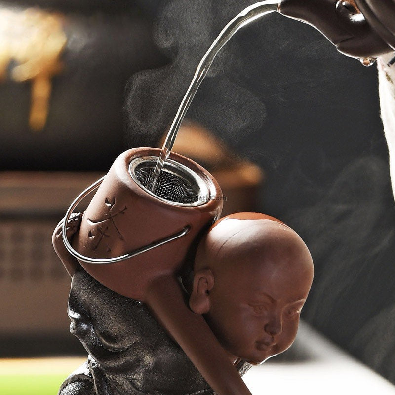 Tea Strainer & Fair Cup Set Monk Zisha – Gongfu Loose Leaf