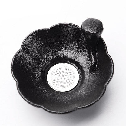 Tea Strainer Ceramic Smiling Buddha – Gongfu Loose Leaf Filter