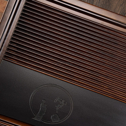 Bamboo Tea Tray Gongfu Tea Board with Drainage 70x30cm