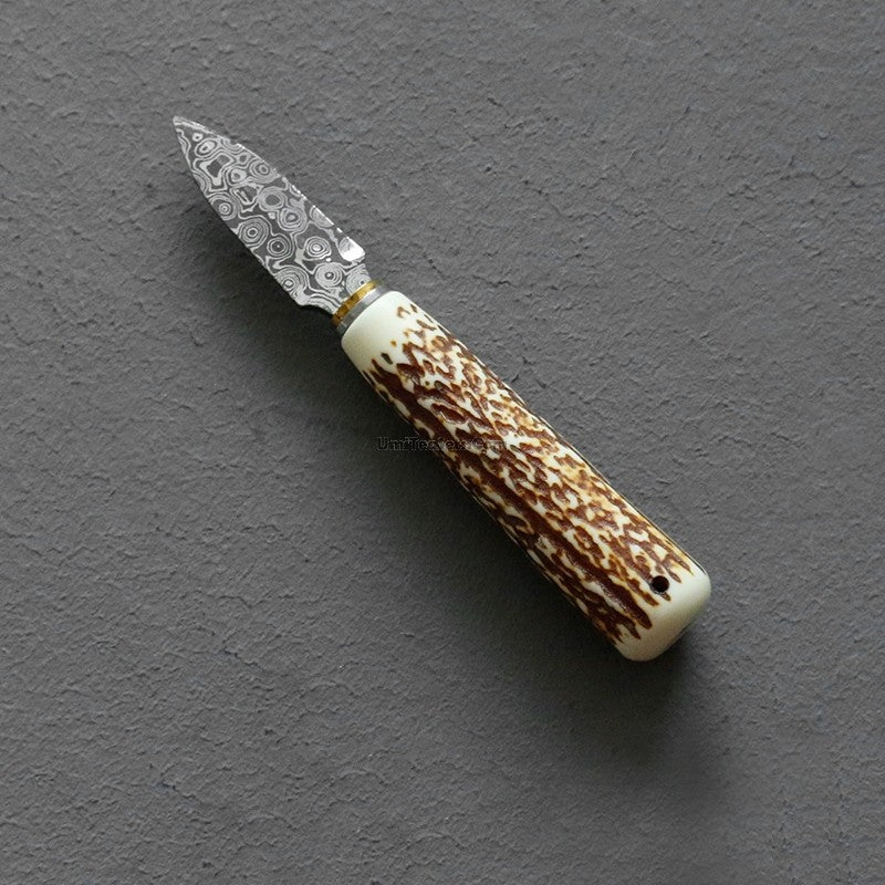 Antler Tea Knife Pu-erh Tea Pick Handmade Wood