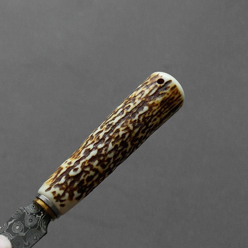 Antler Tea Knife Pu-erh Tea Pick Handmade Wood