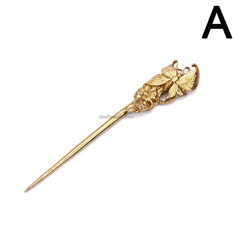 Copper Tea Needle Handmade Pu-erh Tea Pick Tool