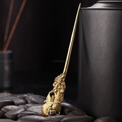 Copper Tea Needle Handmade Pu-erh Tea Pick Tool