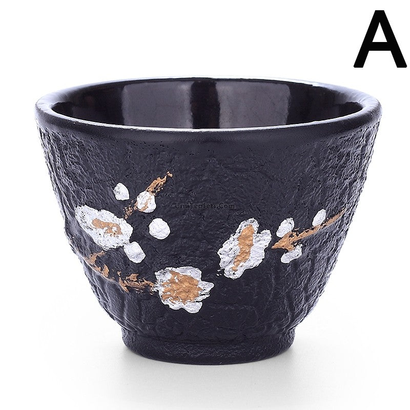 Cast Iron Tea Cup Plum Blossom Fe2+ Iron Release 100ml
