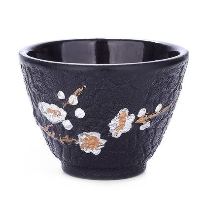 Cast Iron Tea Cup Plum Blossom Fe2+ Iron Release 100ml