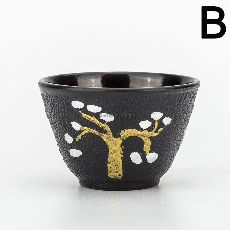 Cast Iron Tea Cup Plum Blossom Fe2+ Iron Release 100ml