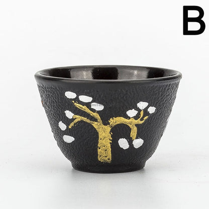 Cast Iron Tea Cup Plum Blossom Fe2+ Iron Release 100ml